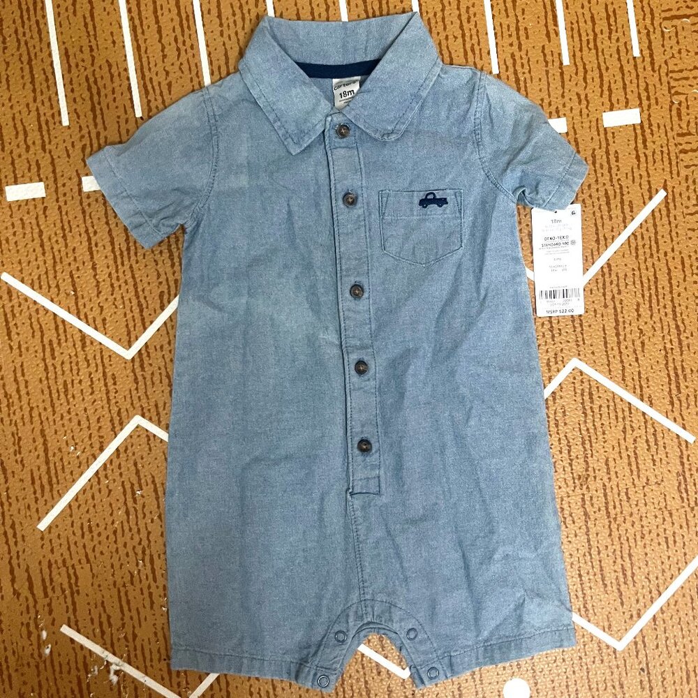 NWT Carter's Denim Shortie (18M)